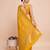 yellow gold jari weaving silk blend saree