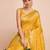 yellow gold jari weaving silk blend saree