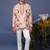 Ahan macaw pink jodhpuri set