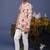 Ahan macaw pink jodhpuri set