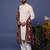 Tajdaar ivory kurta set