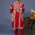 Aariz pichwai hot red kurta 1 jacket set