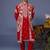 Aariz pichwai hot red kurta 1 jacket set