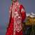 Aariz pichwai hot red kurta 1 jacket set