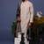 Faiz beige kurta set