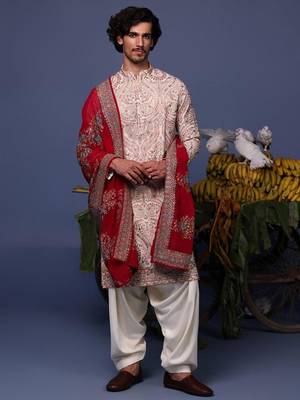 Khusro pink kurta set 2