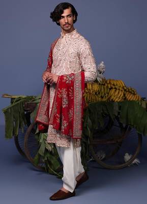 Khusro pink kurta set 5