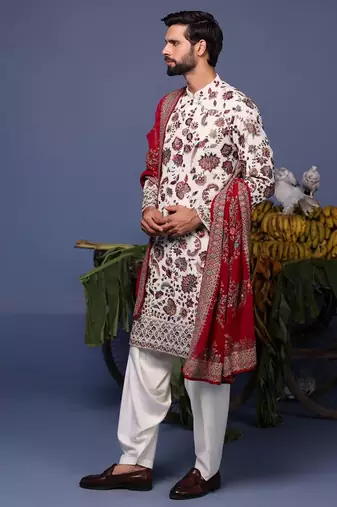 Noor ivory kurta set