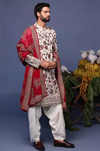 Noor ivory kurta set