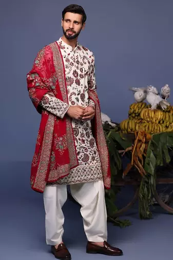 Noor ivory kurta set