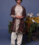 Abroo ivory kurta set