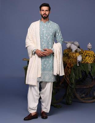Jahan blue kurta set 1