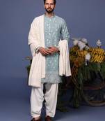 Jahan blue kurta set