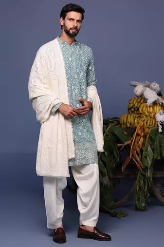 Jahan blue kurta set
