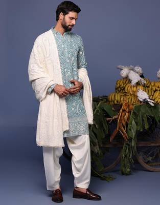 Jahan blue kurta set 4