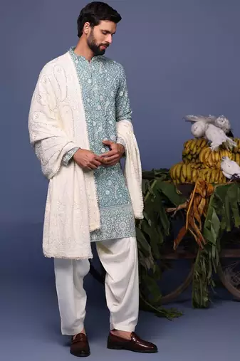 Jahan blue kurta set