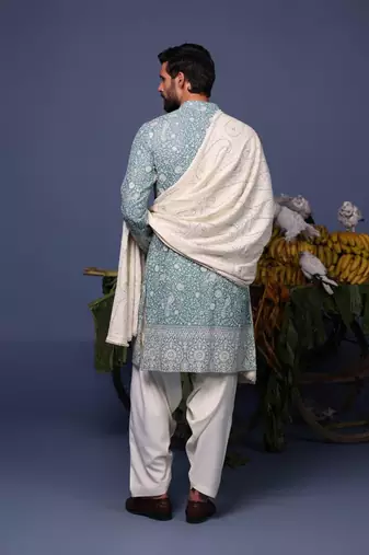 Jahan blue kurta set