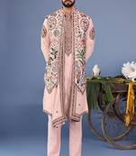 Abeer pink kurta 1 jacket set