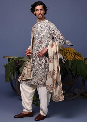 Falak Grey kurta set 3