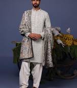 Alif Grey kurta set