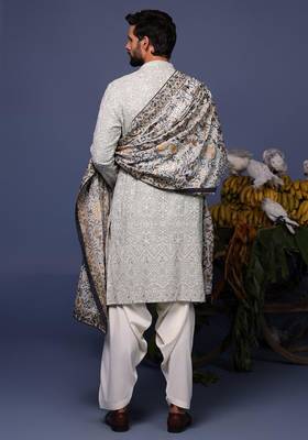 Alif Grey kurta set 5