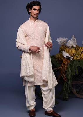 Riaz pink kurta set 3