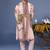 Ahad pink kurta 1 jacket set