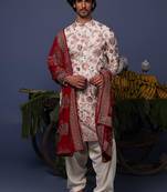 Rehan ivory kurta set