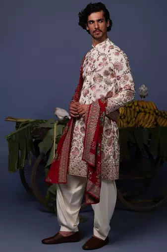 Rehan ivory kurta set