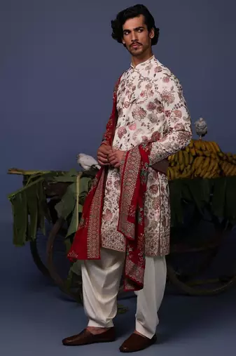 Rehan ivory kurta set