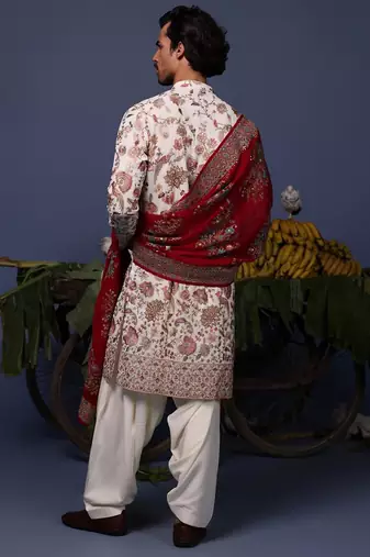 Rehan ivory kurta set