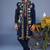 Maahir cocktail navy blue kurta 1 jacket set