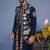 Maahir cocktail navy blue kurta 1 jacket set