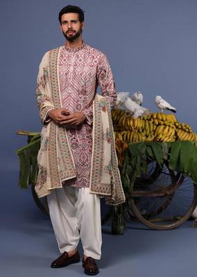 Tapish pink kurta set 1