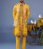 Kainaat haldi kurta 1 jacket set