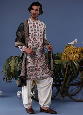 Ruhaan ivory kurta set 5