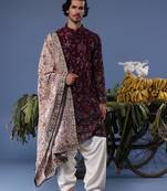 Gul wine kurta set