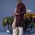 Gul wine kurta set