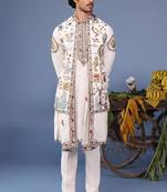 Kainaat ivory kurta 1 jacket set