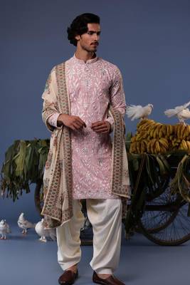 Feroz pink kurta set 1