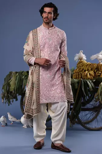 Feroz pink kurta set