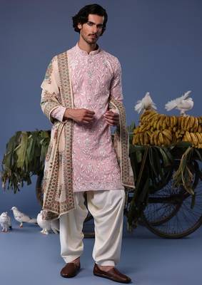Feroz pink kurta set 4