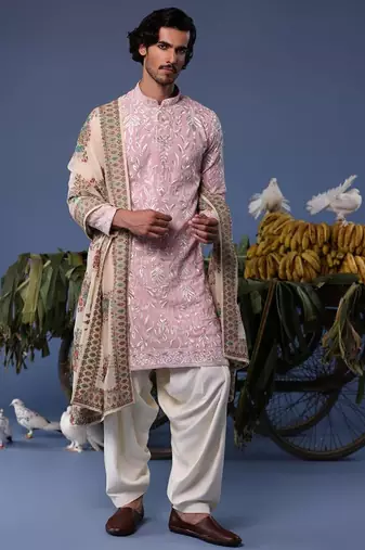 Feroz pink kurta set