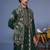 Azan pichwai zari bottle green kurta set