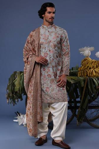 Ehaan sky Grey kurta set
