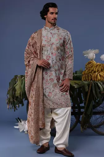 Ehaan sky Grey kurta set