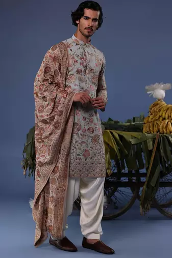 Ehaan sky Grey kurta set