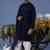 Daniyaal navy blue kurta set