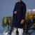 Daniyaal navy blue kurta set