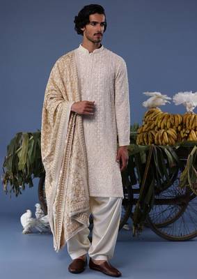 Arham cream kurta set 2